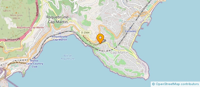 localisation de l'entreprise SCI LE DRAGON à ROQUEBRUNE-CAP-MARTIN