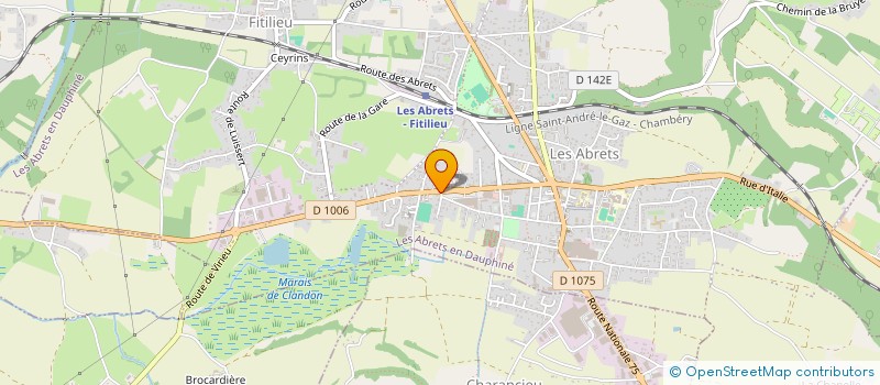 localisation de l'entreprise SCI LE DRIVER  LES ABRETS-EN-DAUPHINE