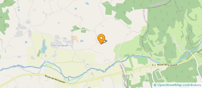 localisation de l'entreprise SCI LE DROPT HAUT  PARRANQUET