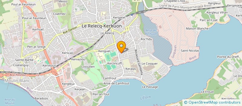 localisation de l'entreprise SCI LE DU LE GALL  LE RELECQ-KERHUON