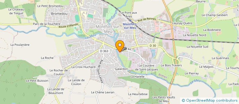 localisation de l'entreprise SCI LE DU MEU  MONTFORT-SUR-MEU