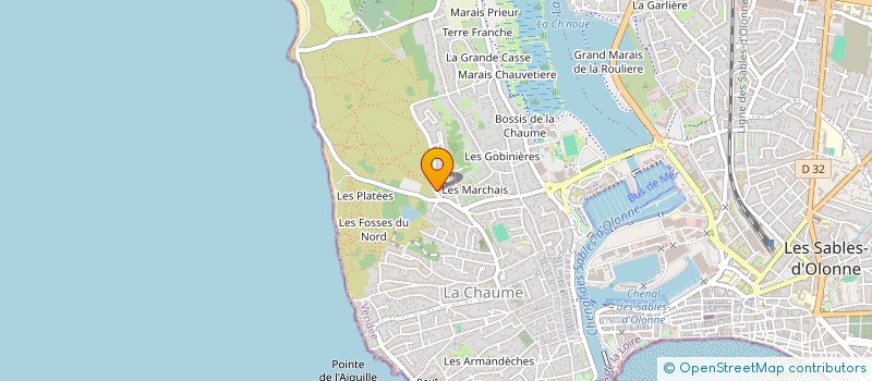 localisation de l'entreprise SCI LE DUC DES DUNES à LES SABLES D'OLONNE