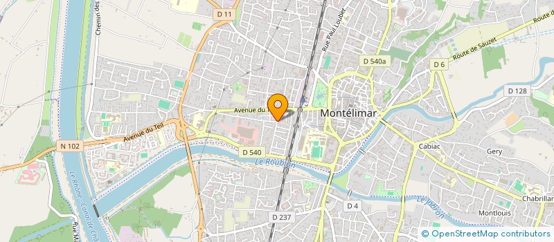 localisation de l'entreprise SCI LE DUCATEZ à MONTELIMAR