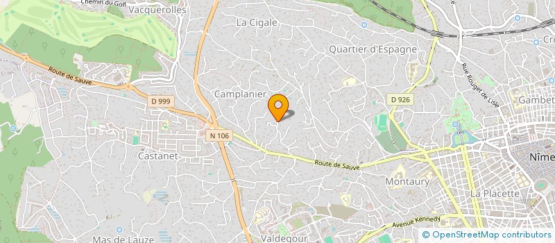 localisation de l'entreprise SCI LE DUCHE  NIMES