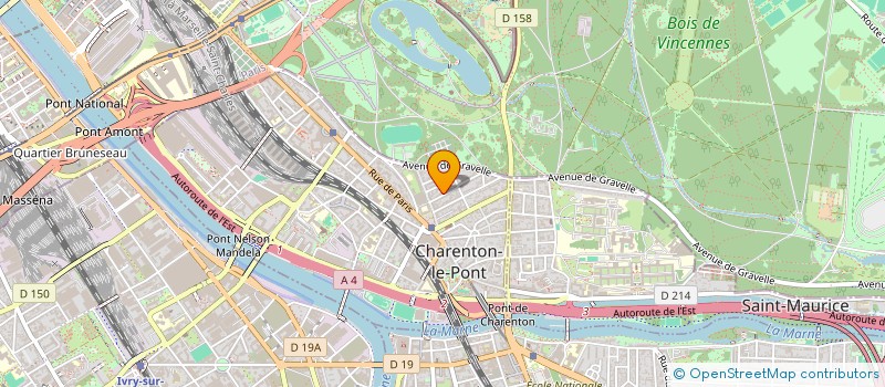 localisation de l'entreprise SCI LE FAISAN DORE  CHARENTON-LE-PONT