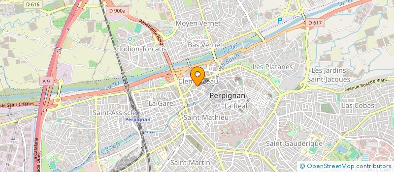 localisation de l'entreprise SCI LE FALGAS  PERPIGNAN