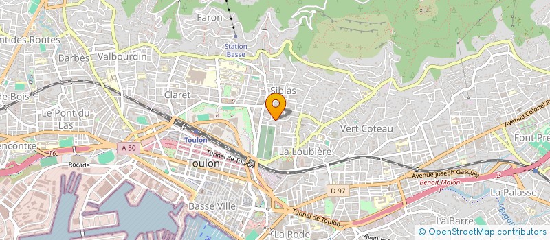 localisation de l'entreprise SCI LE FARO  TOULON