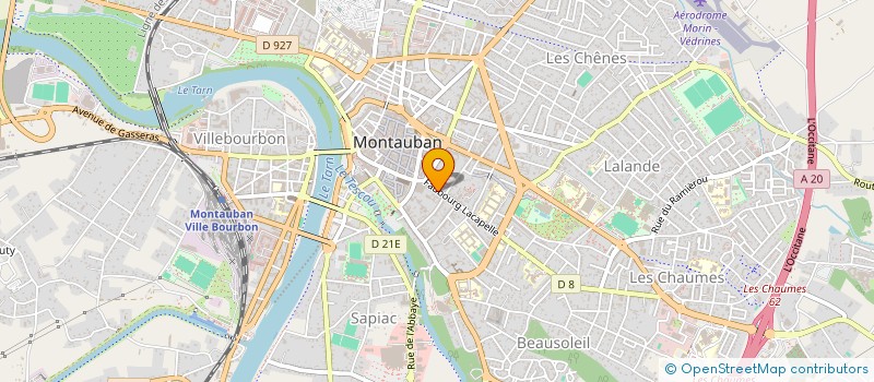 localisation de l'entreprise SCI LE FAUBOURG  MONTAUBAN