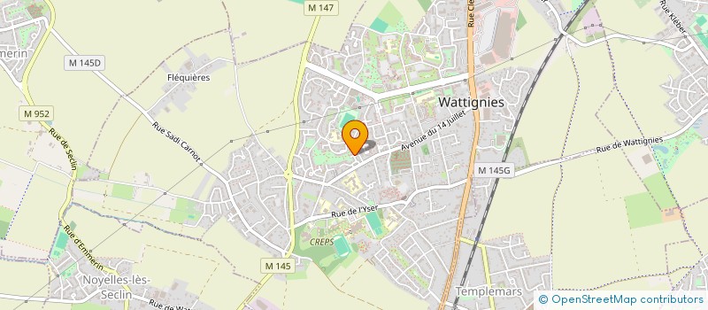 localisation de l'entreprise SCI LE FAUBOURG  WATTIGNIES