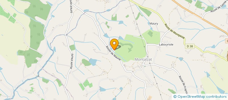 localisation de l'entreprise SCI LE FAURE  MONTALZAT