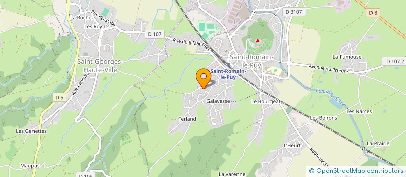 localisation de l'entreprise SCI LE FAURIEL  SAINT-ROMAIN-LE-PUY