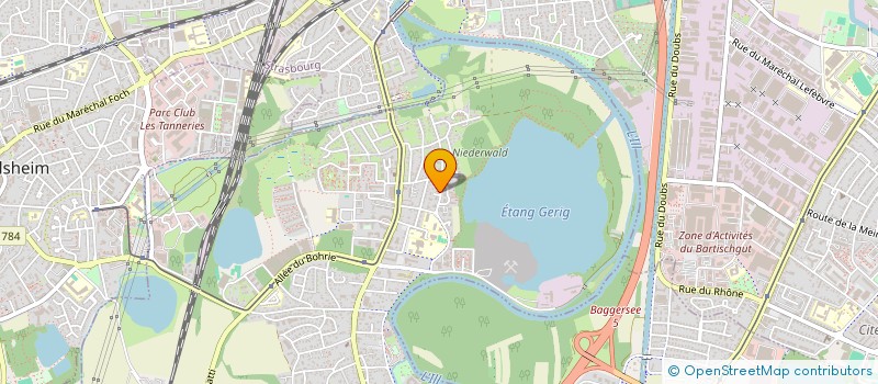 localisation de l'entreprise SCI LE FAUTEUIL VERT  OSTWALD