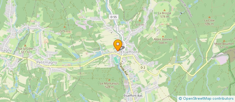 localisation de l'entreprise SCI LE FAYE à ETUEFFONT