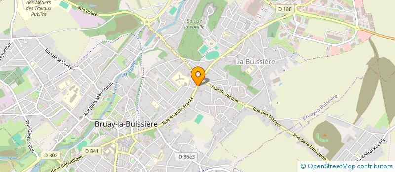 localisation de l'entreprise SCI LE FAYETTE  BRUAY-LA-BUISSIERE
