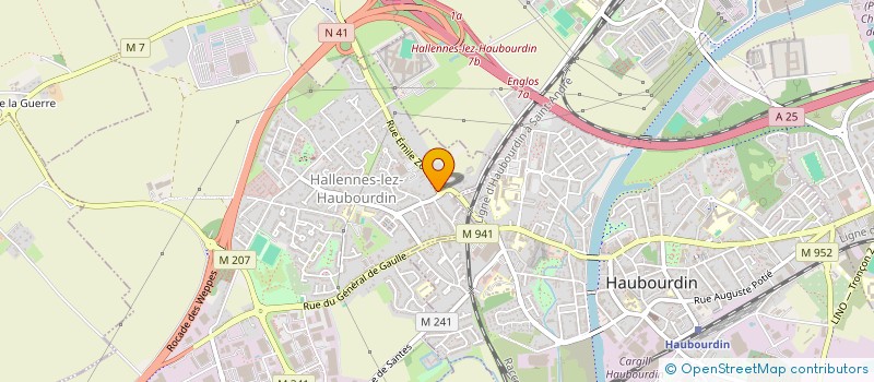 localisation de l'entreprise SCI LE FELICIE à HALLENNES-LEZ-HAUBOURDIN