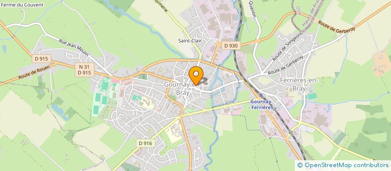 localisation de l'entreprise SCI LE FER A CHEVAL  GOURNAY-EN-BRAY