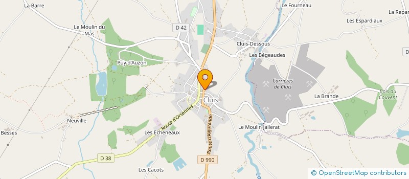localisation de l'entreprise SCI LE FERCLUIS à CLUIS