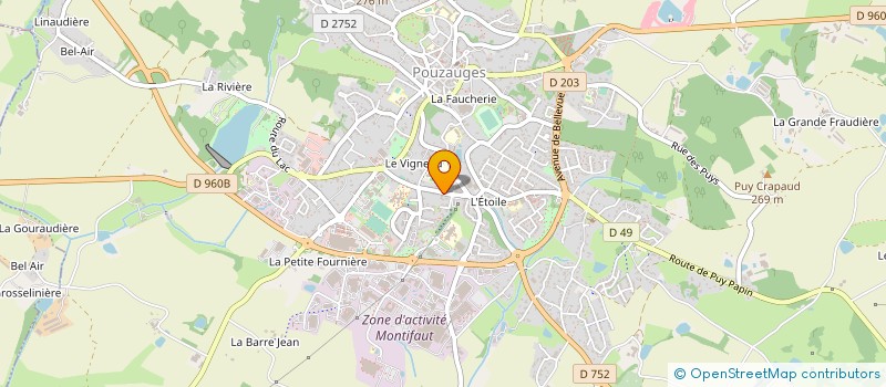 localisation de l'entreprise SCI LE FIEF DES PLANTES  POUZAUGES