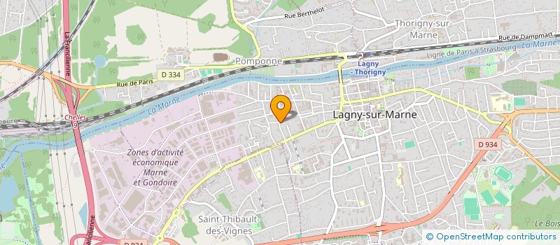 localisation de l'entreprise SCI LE FIGUIER  LAGNY-SUR-MARNE