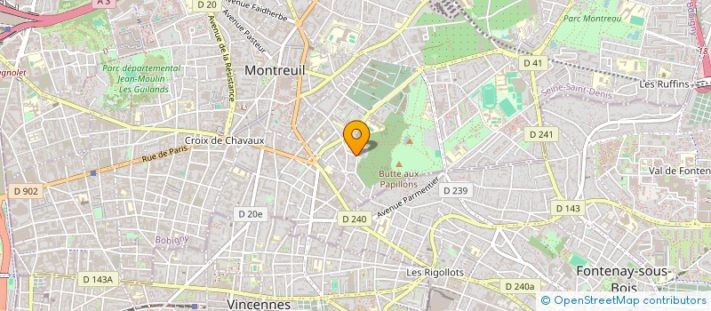 localisation de l'entreprise SCI LE FIGUIER à MONTREUIL