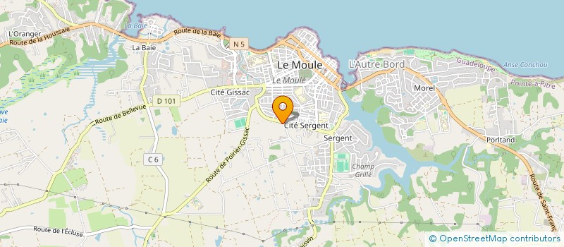 localisation de l'entreprise SCI LE FIXE à LE MOULE