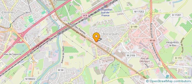 localisation de l'entreprise SCI LE FLAMAND ROSE à LATTES