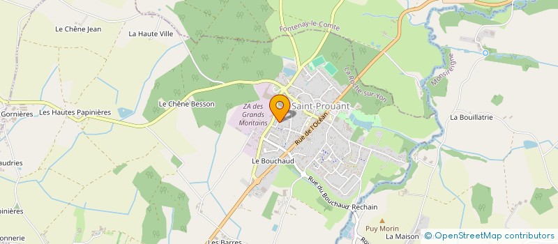 localisation de l'entreprise SCI LE FLAMBOYANT  SAINT-PROUANT