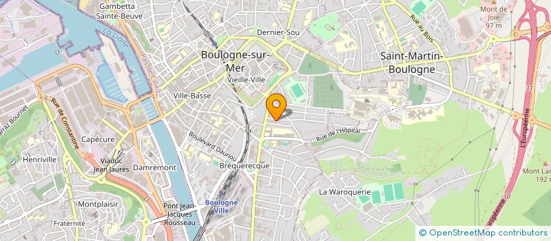 localisation de l'entreprise SCI LE FLOBARD à BOULOGNE-SUR-MER