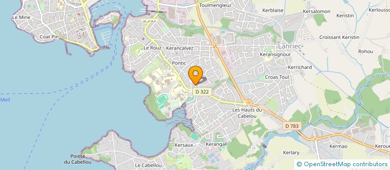 localisation de l'entreprise SCI LE FLOC'H  CONCARNEAU