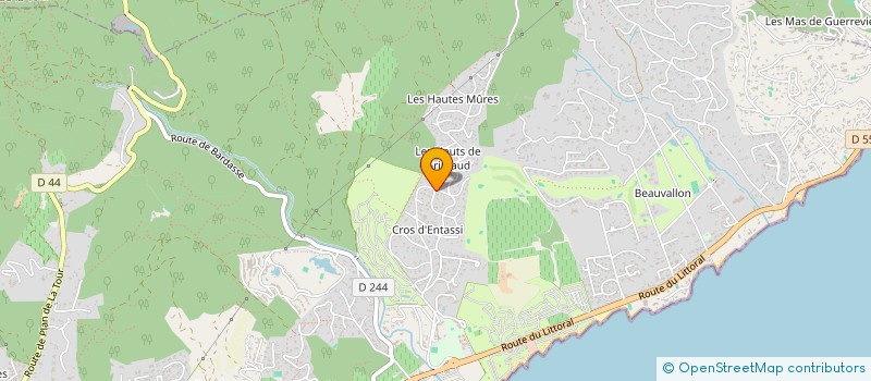 localisation de l'entreprise SCI LE FLOCON à GRIMAUD