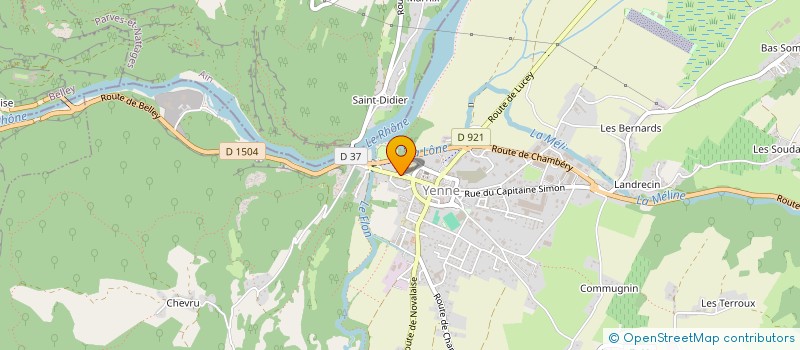 localisation de l'entreprise SCI LE FLON  YENNE