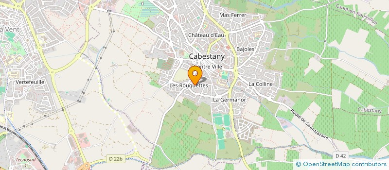 localisation de l'entreprise SCI LE FLORE  CABESTANY