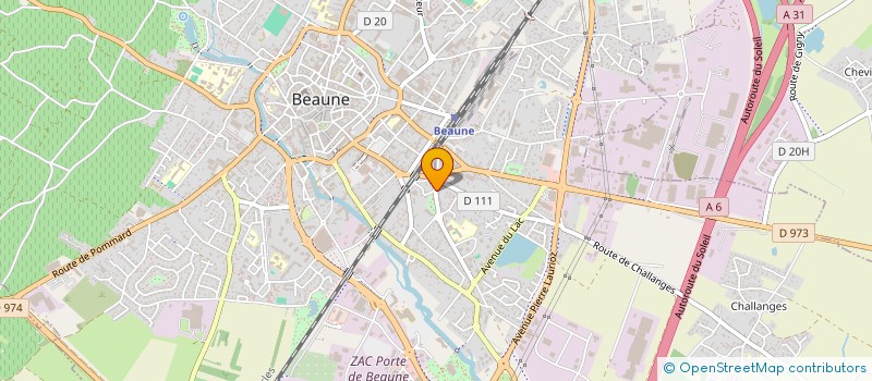 localisation de l'entreprise SCI LE FOCH à BEAUNE