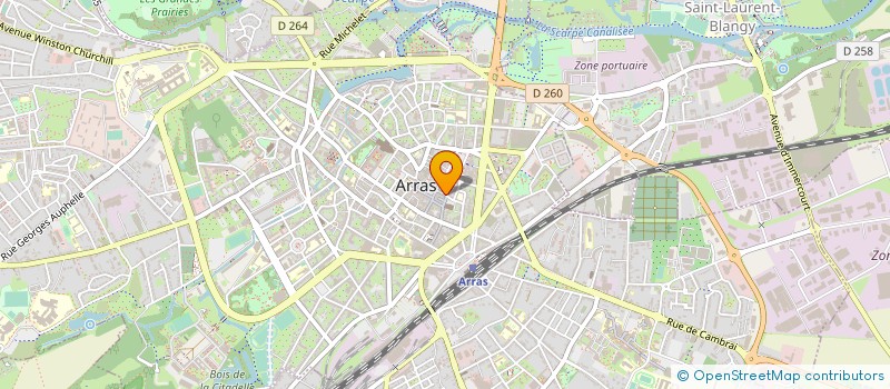 localisation de l'entreprise SCI LE FOCH à ARRAS