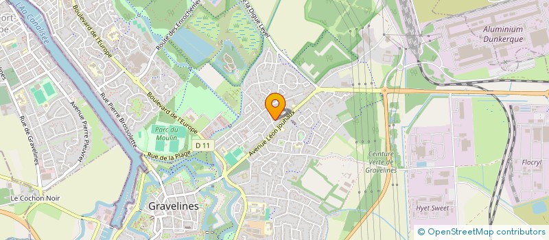 localisation de l'entreprise SCI LE FOCH  GRAVELINES