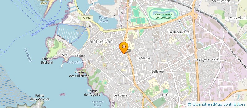 localisation de l'entreprise SCI LE FOLIGNE  SAINT-MALO