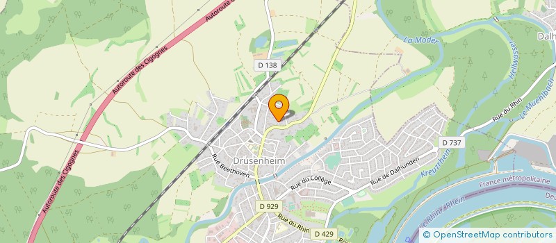 localisation de l'entreprise SCI LE FOND DE COUR  DRUSENHEIM