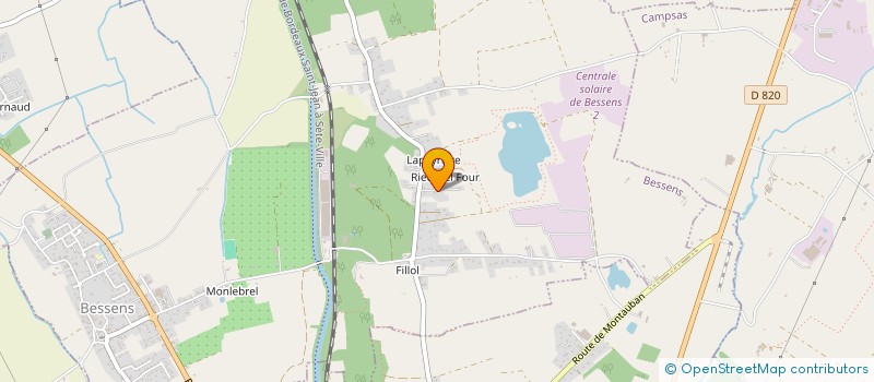 localisation de l'entreprise SCI LE FONTANILLES  BESSENS