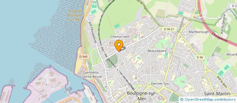 localisation de l'entreprise SCI LE FONTENOY à BOULOGNE-SUR-MER