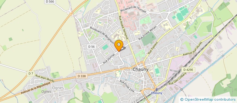 localisation de l'entreprise SCI LE FONTENOY  CHAUNY