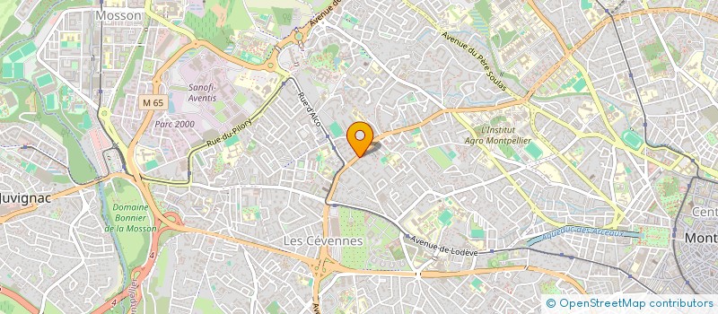 localisation de l'entreprise SCI LE FONTMAGNE à MONTPELLIER