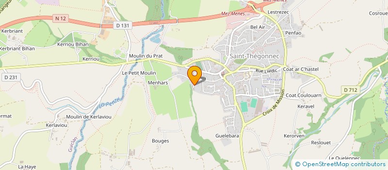 localisation de l'entreprise SCI LE FORAGE  SAINT-THEGONNEC LOC-EGUINER