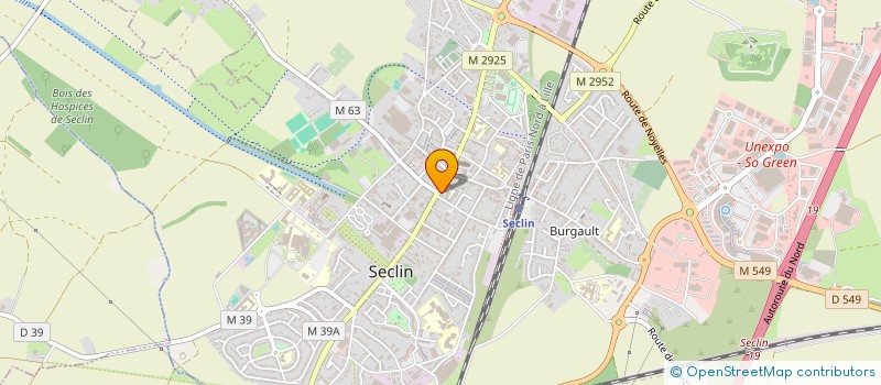 localisation de l'entreprise SCI LE FORGERON à SECLIN