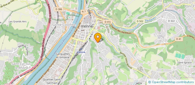 localisation de l'entreprise SCI LE FORT  VIENNE