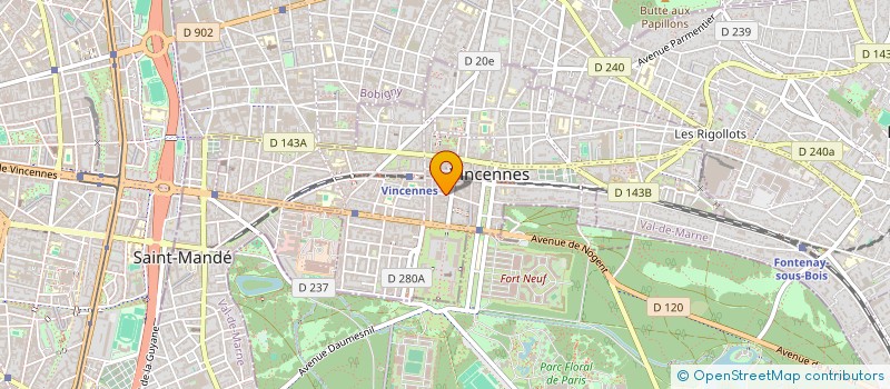 localisation de l'entreprise SCI LE FORT à VINCENNES