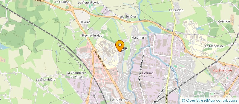 localisation de l'entreprise SCI LE FORT DE CRAZ à VIRIAT
