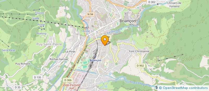 localisation de l'entreprise SCI LE FORT DES TROIS TETES à BRIANCON