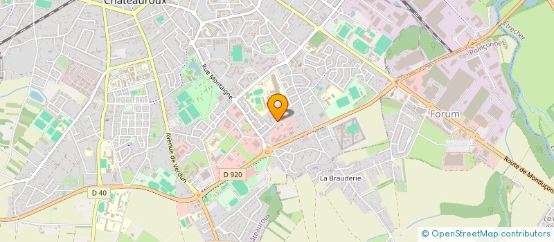 localisation de l'entreprise SCI LE FORUM  CHATEAUROUX