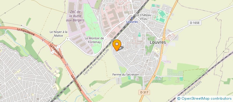 localisation de l'entreprise SCI LE FOUCAST  LOUVRES