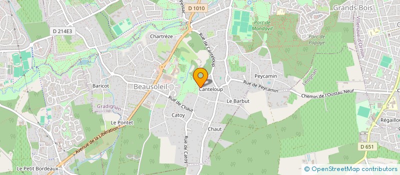localisation de l'entreprise SCI LE FOUQUET à GRADIGNAN